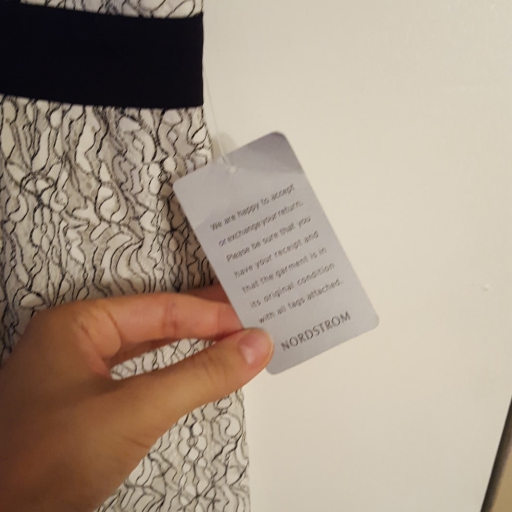 NWT White & Black Lace Dress, Nordstrom - Picture 4 of 6